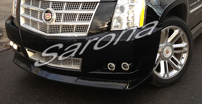 Custom Cadillac Escalade E.X.T.  SUV/SAV/Crossover Front Lip/Splitter (2012 - 2013) - $375.00 (Part #CD-010-FA)